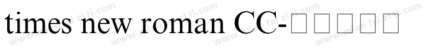 times new roman CC字体转换